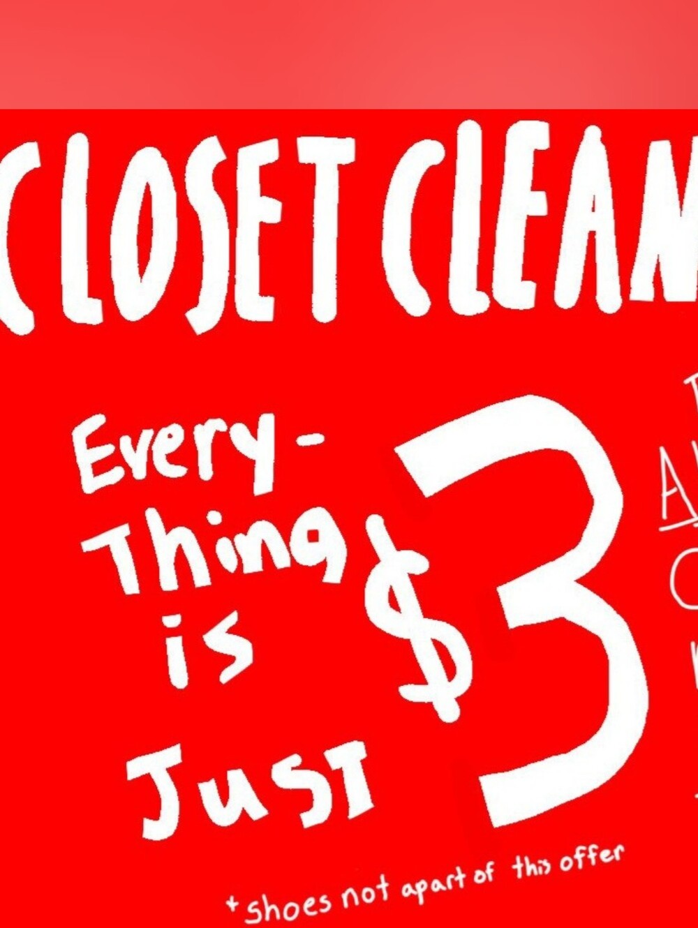 Closet Clear Out $3